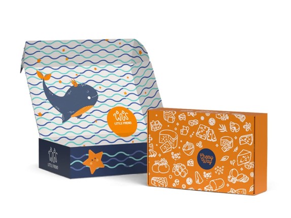 innen und außen bedruckte Klappschachteln