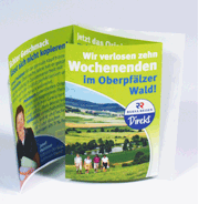 Booklet Etikett mit Folie, offen