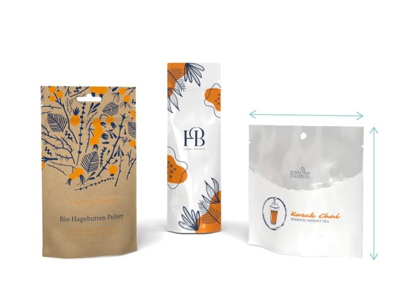 Standbodenbeutel in verschiedenen größen