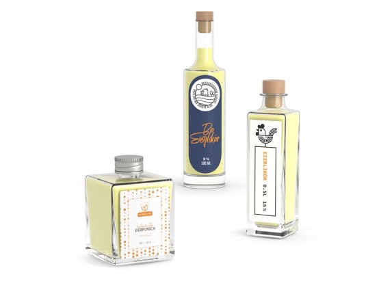 Eierliköretiketten individuell