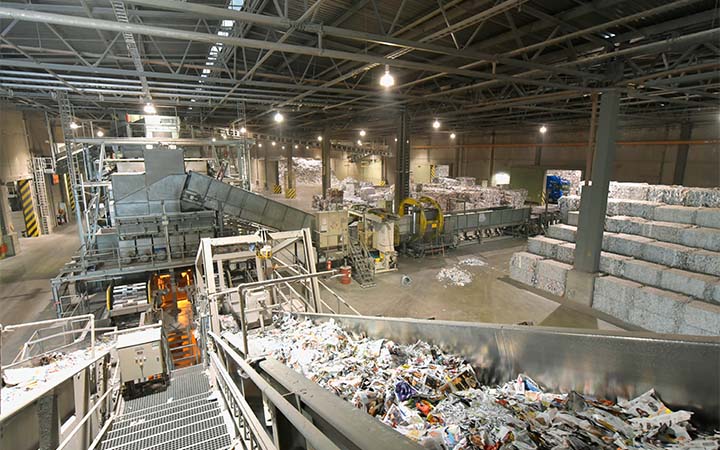 Papierindustrie Recycling und Herstellung 