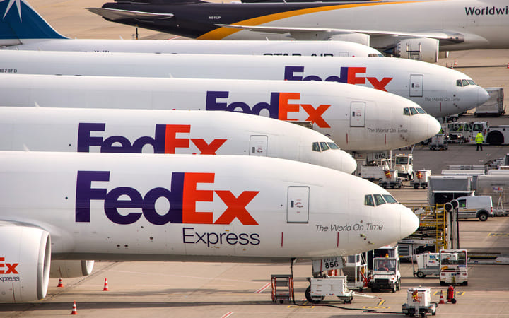 Fedex Flugzeug