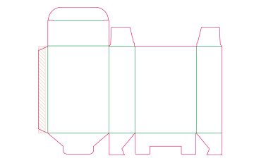 Faltschachtel mit Steckboden Aufbau