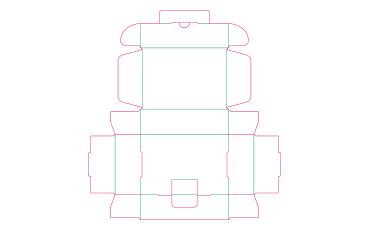 Klappschachtel mit Sicherheitslasche Aufbau 