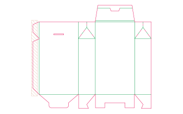 Beutelschachtel mit Steckboden Aufbau 