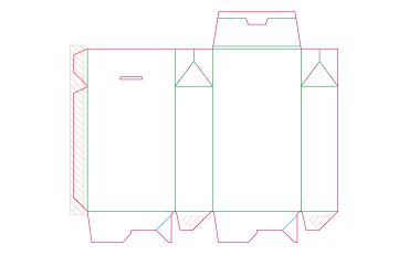 Beutelschachtel mit Automatikboden Aufbau 