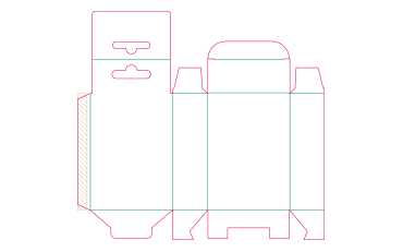 Aufhängeschachtel mit Steckboden Aufbau 