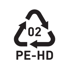 Recyclingsymbol 02 PE-HD