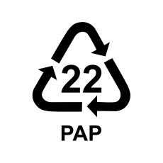 Recyclingsymbol 22 PAP