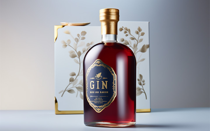 Gin-Etiketten veredelt